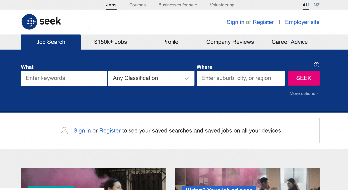 澳洲打工網站 - Seek